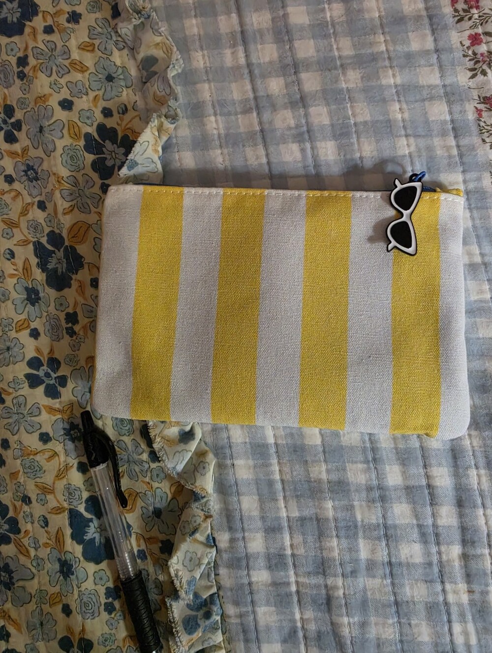 Brand New Canvas Makeup Bag.